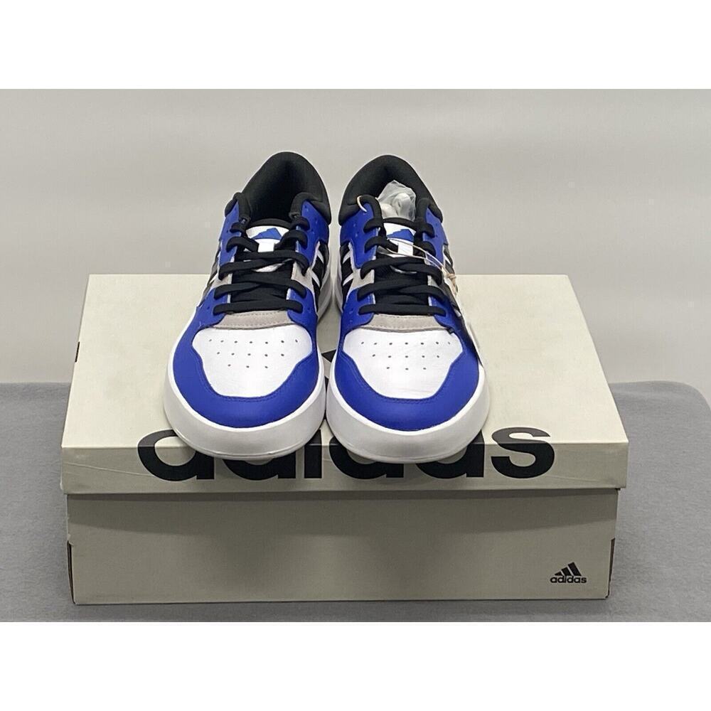adidas Men’s Court 24 Shoes Size 11 White/Black/ Blue - Picture 5 of 7